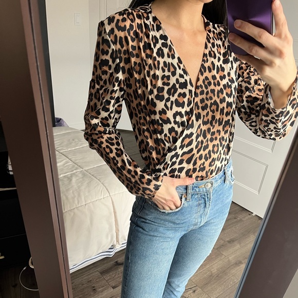 Leopard Print Bodysuit - Picture 1 of 4